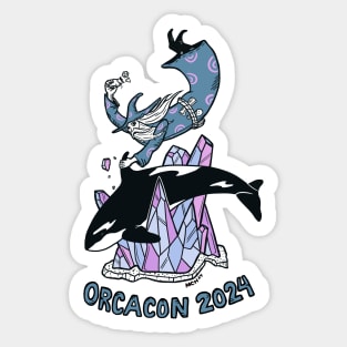 OrcaCon 2024 design by Michael C. Hsiung Sticker